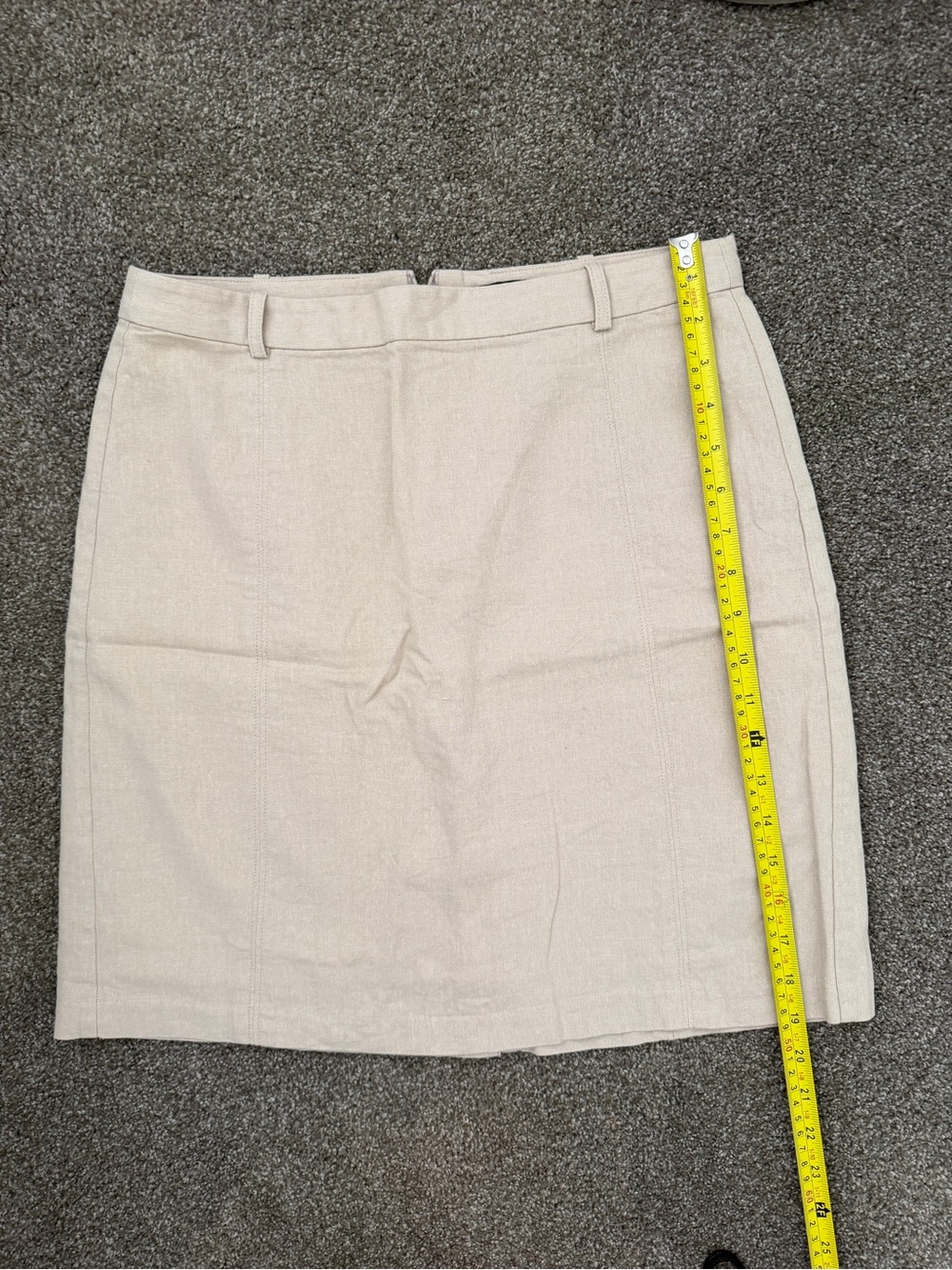 Banana Republic Tan Belted Linen-Blend Mini Skirt - Picture 6 of 6